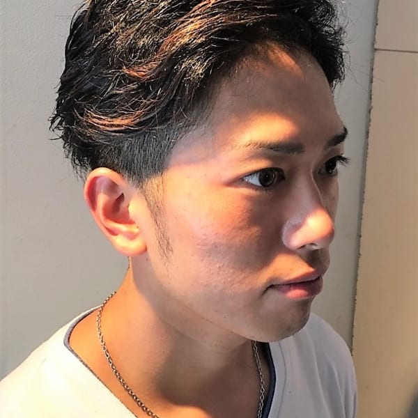 ツーブロックサイドパート 