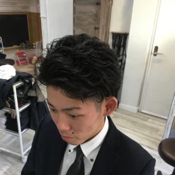 men’sパーマ|SOAR HAIR WORKS