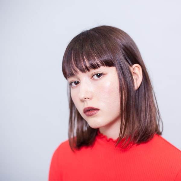 【merci】ピンクグレージュ ボブ