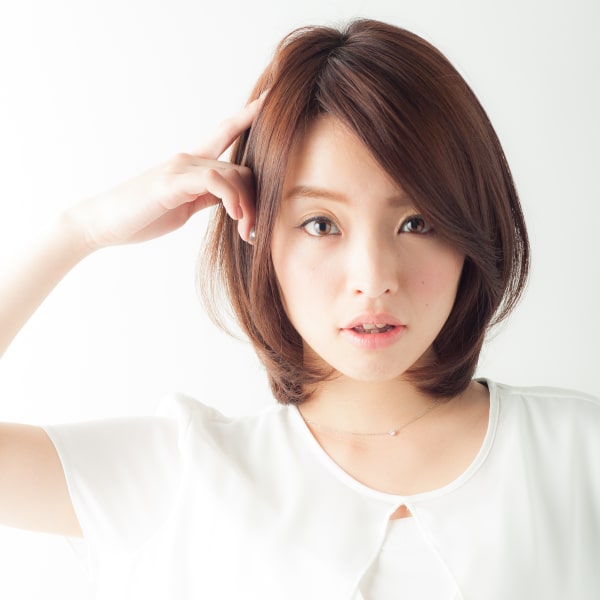 大人綺麗ひし形ボブ