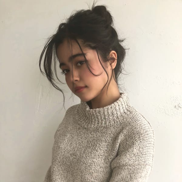 大人可愛いアップヘア