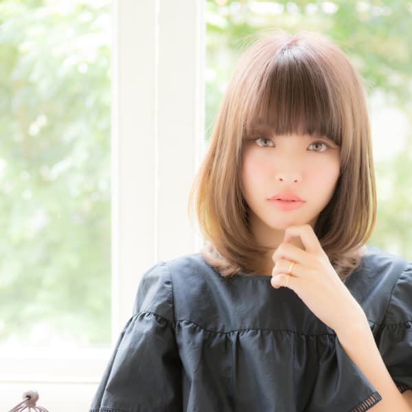 モテシルエット♪つやつや小顔ボブ