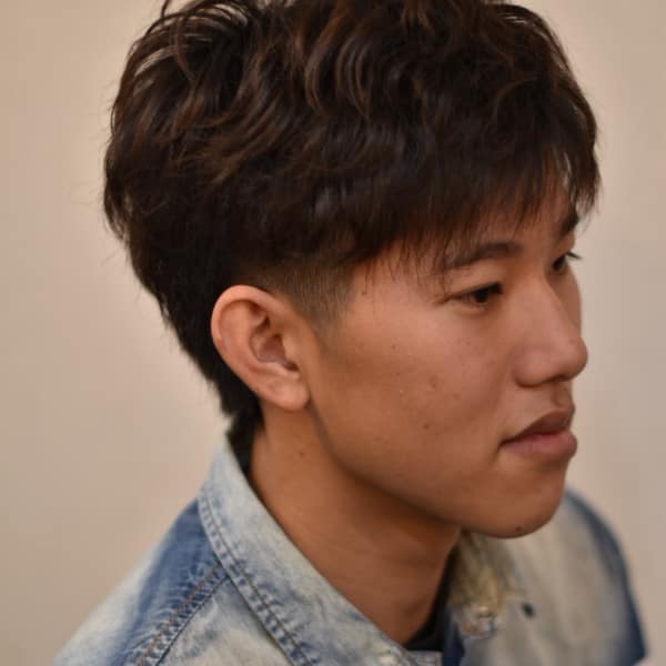 ツーブロック　ショート