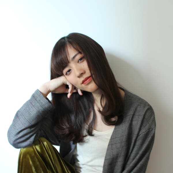 眉上バング×毛先ワンカール|atelier SUNNY DAY