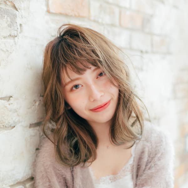 canopus 谷口☆ミディアム とろみウェーブ かわいい|Canopus hair&make up 溝の口