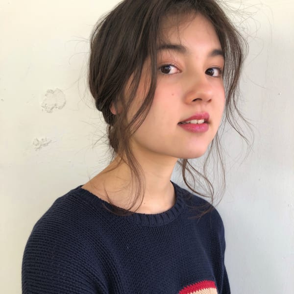 短くても出来る簡単こなれアップヘア