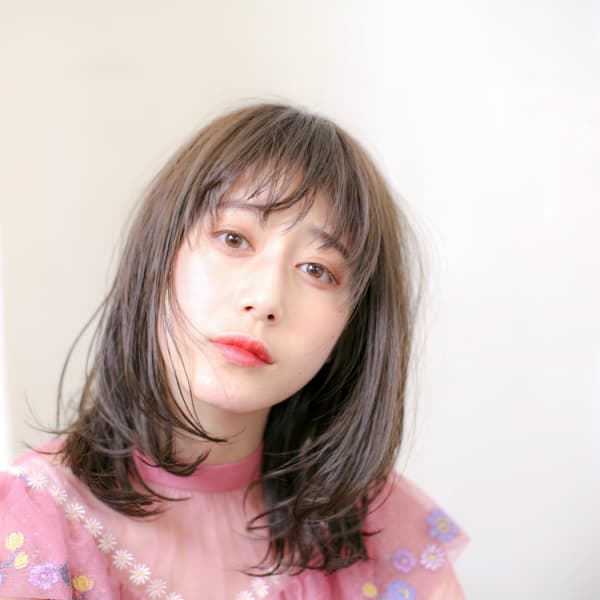 ☆大人カワイイ☆シースルーバング☆ニュアンスミディ|CLOUD HAIR