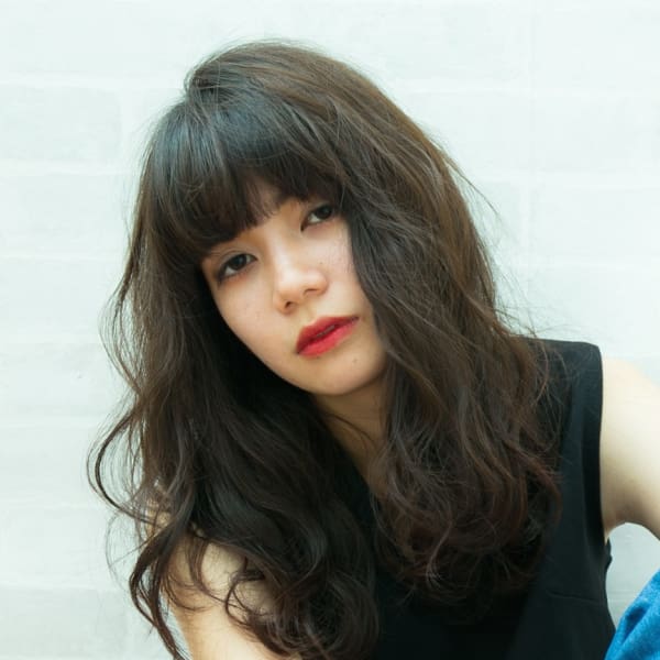 外国人風パーマスタイル