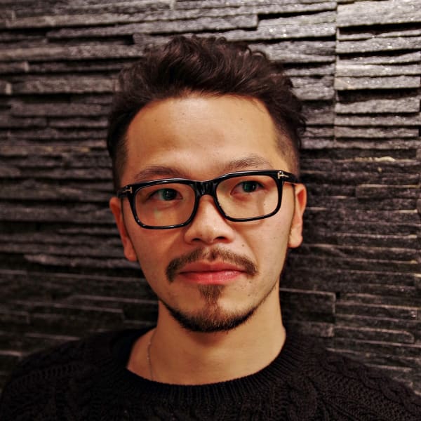 ツーブロバックパーマショート　原宿/渋谷/表参道/外苑前