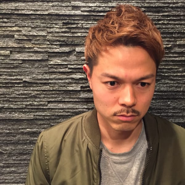 ワイルドツーブロック<理容室><銀座><メンズ><ショート>