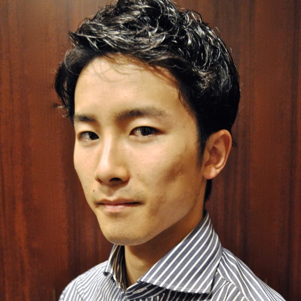 さっぱりゆるふわパーマ＜理容室＞＜銀座＞＜メンズ＞＜ショート