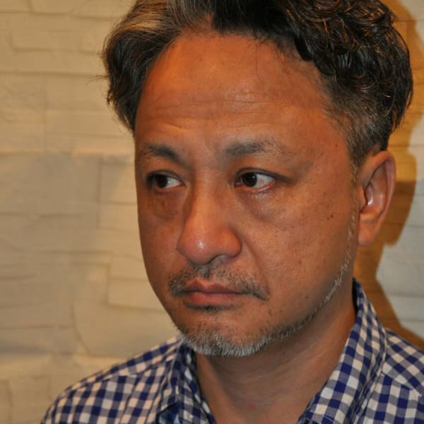 刈り上げパーマ<理容室><銀座><メンズ><ショート>