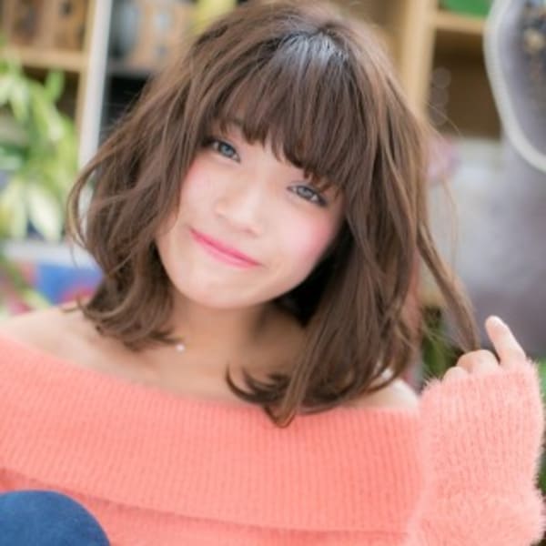 くせ毛風無造作ミディアムでボサ可愛♪