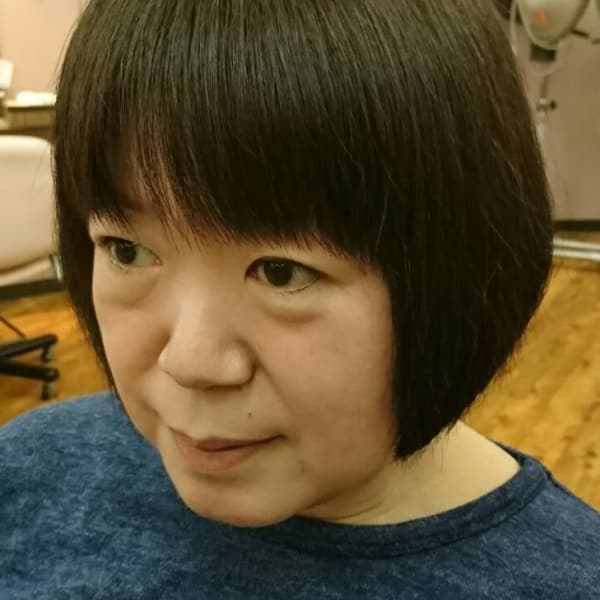 天然ヘナ＋インディゴブレンド天然ヘナのミセス・ボブスタイル