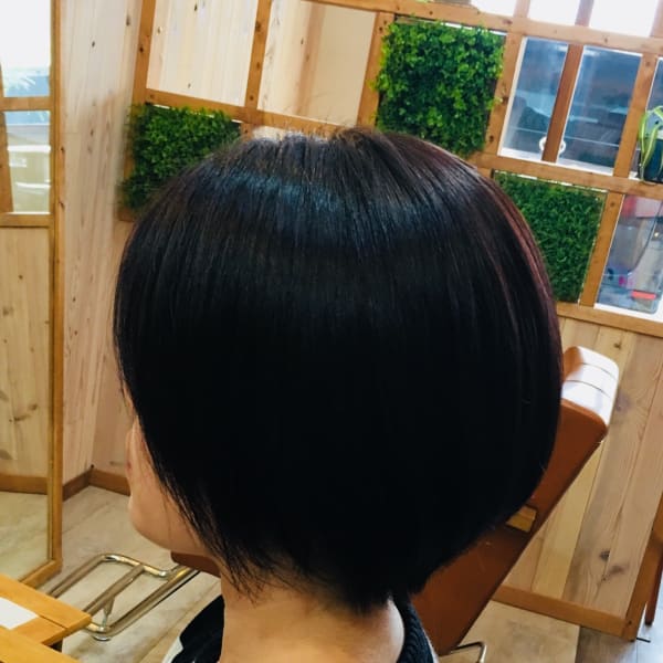 お手入れ楽ちんショ-トボブスタイル|Lelien