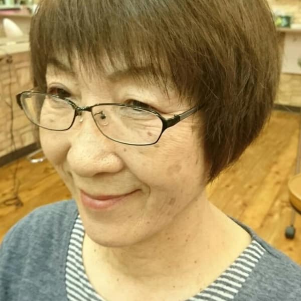 シニア・ショートグラデーションボブ