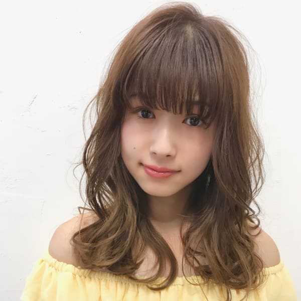 シースルーバングアディクシーベージュ 透明感カラー☆宮下