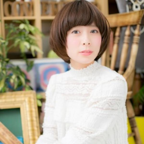 ラウンドフォルムで小顔◎ラブ大人ボブ