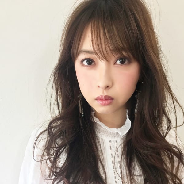 ピンクアッシュの柔らかロング T−58