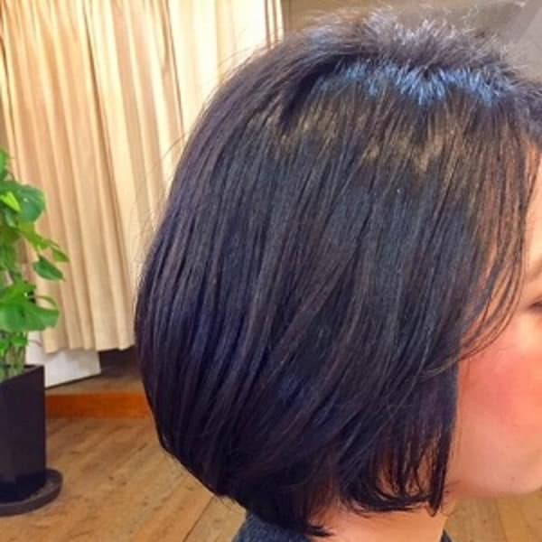 直毛の方でも柔らかく自然な質感のボブスタイル✩