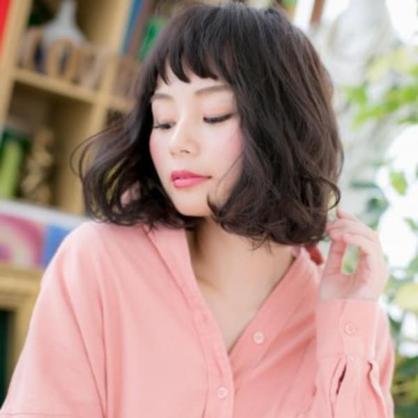 くせ毛風カール♪Aラインラブボブ