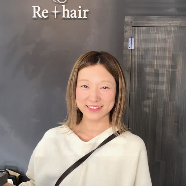 Re+hair【リプラスヘアー】のスタッフ紹介。山口　千恵子