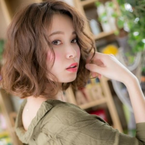 重軽☆ふわふわくせ毛風大人ボブ