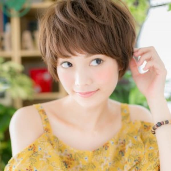 女度高め◎前下がりバルーンショート