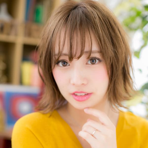 斜めバング★外ハネカジュアル小顔ボブ
