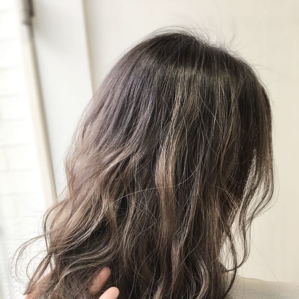 ハイライト入り★シルバーグレージュ