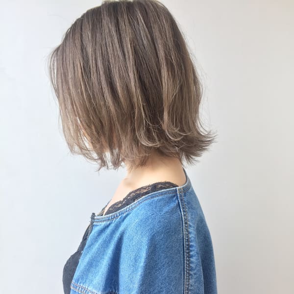 グラデーションカラー 外ハネロブ