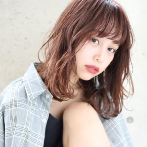 『SeeK』ピンクベージュ×ラフ×ロブミディ