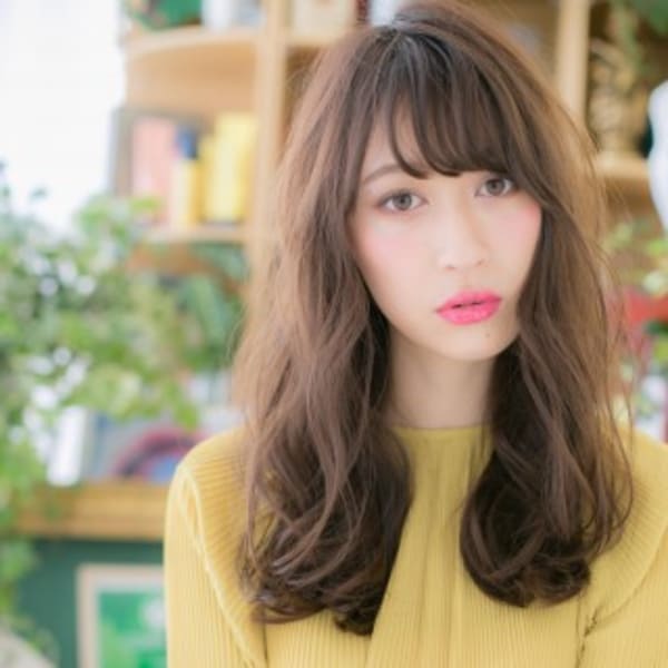 外国人風☆こなれ女子アシンメトリーロング