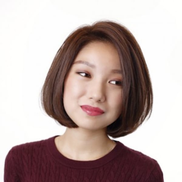 女性らしさあふれるやわらかボブ