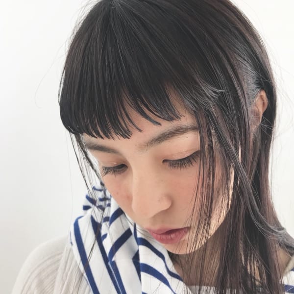 パーマでつくる柔らかい前髪