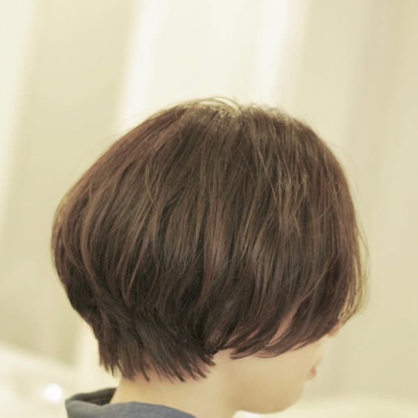 大人かわいいふんわりショートボブ|KIMIDORI