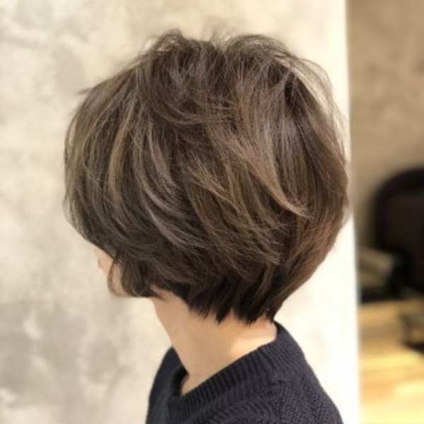 ボブ×外国人風カラー