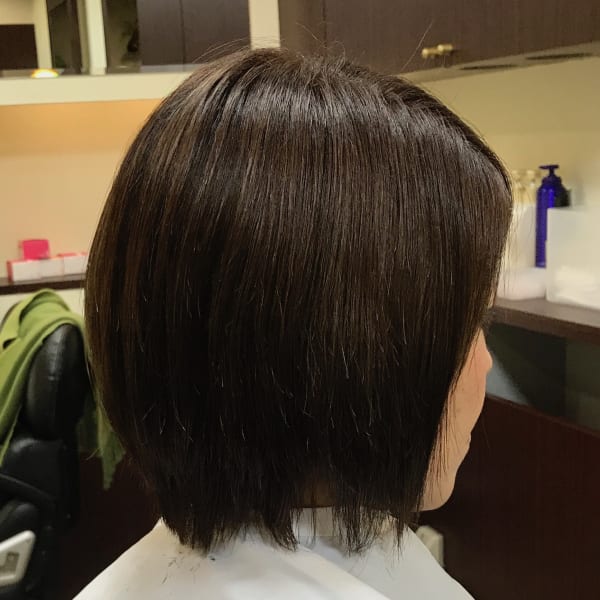 【オススメ順】40代/縮毛矯正/ボブの髪型・ヘアスタイル 楽天ビューティ