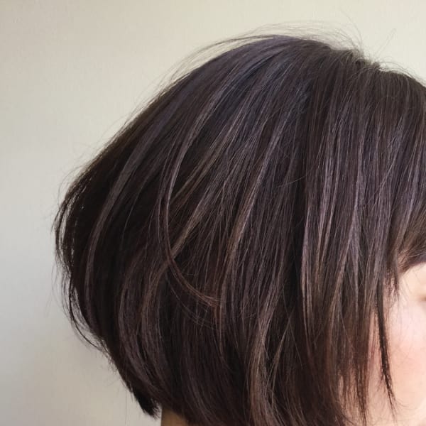 大人可愛い小顔ショートボブ