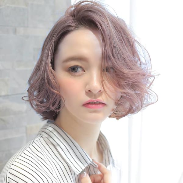 かきあげ外人風ボブ