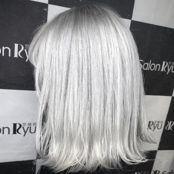 究極☆プラチナホワイトカラー☆艶髪