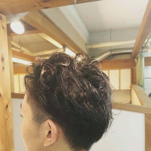 ツーブロック&パーマ