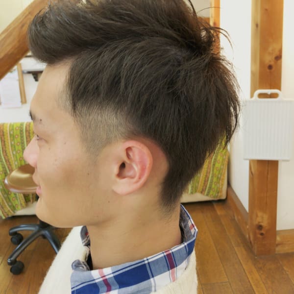 ツーブロックベリーショート