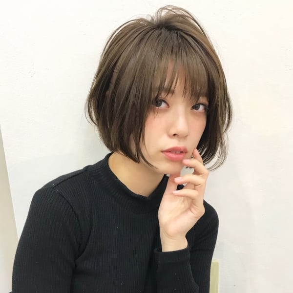 柔らか大人女子のカジュアルショート【k77】