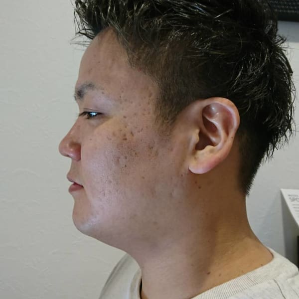 メンズ、グレーアッシュ