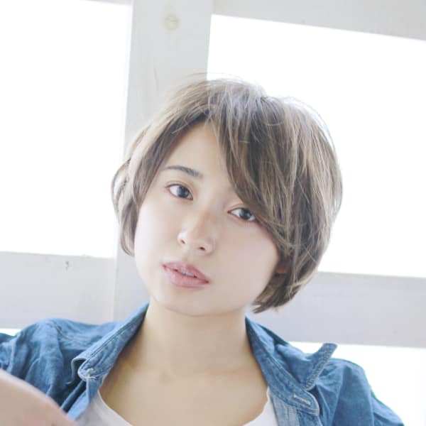ハイトーンボーイッシュショート|PRISM hair design
