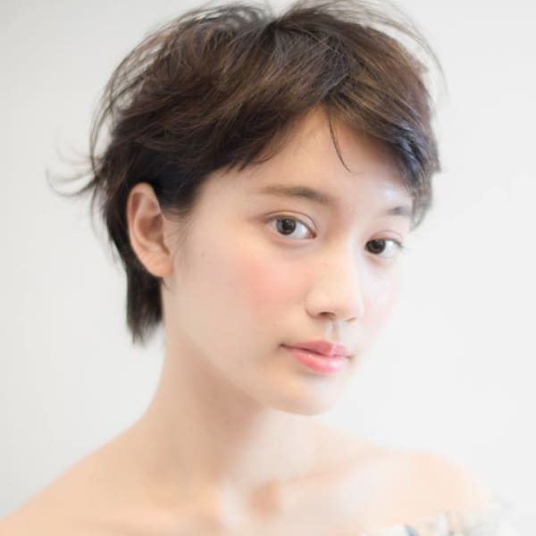 【THREEbyKEEP三橋】エアリーショート×メルトカラー