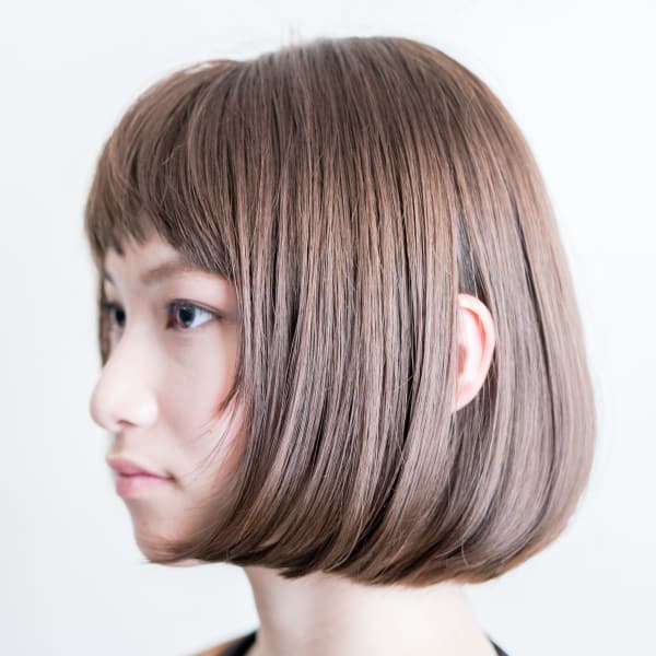 奥行きボブ×ショートバング|ボブ専門/ Lucy Hair Design Works
