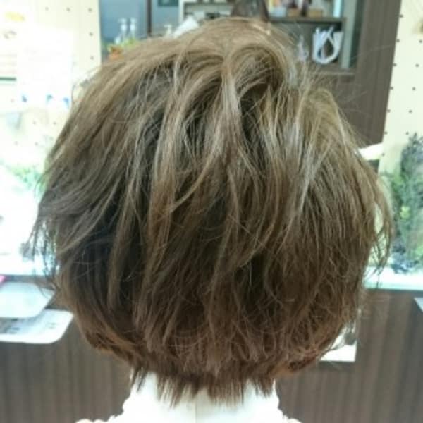 無造作ボブ☆パーマスタイル