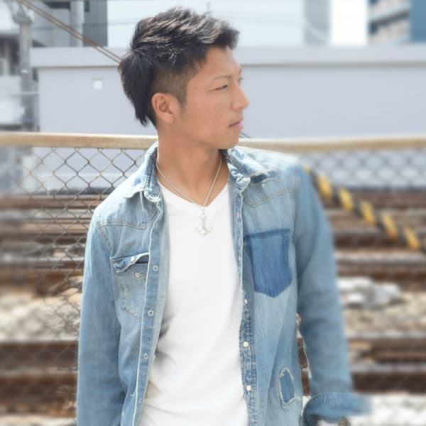 S/S アップバング×ツーブロック×ショート